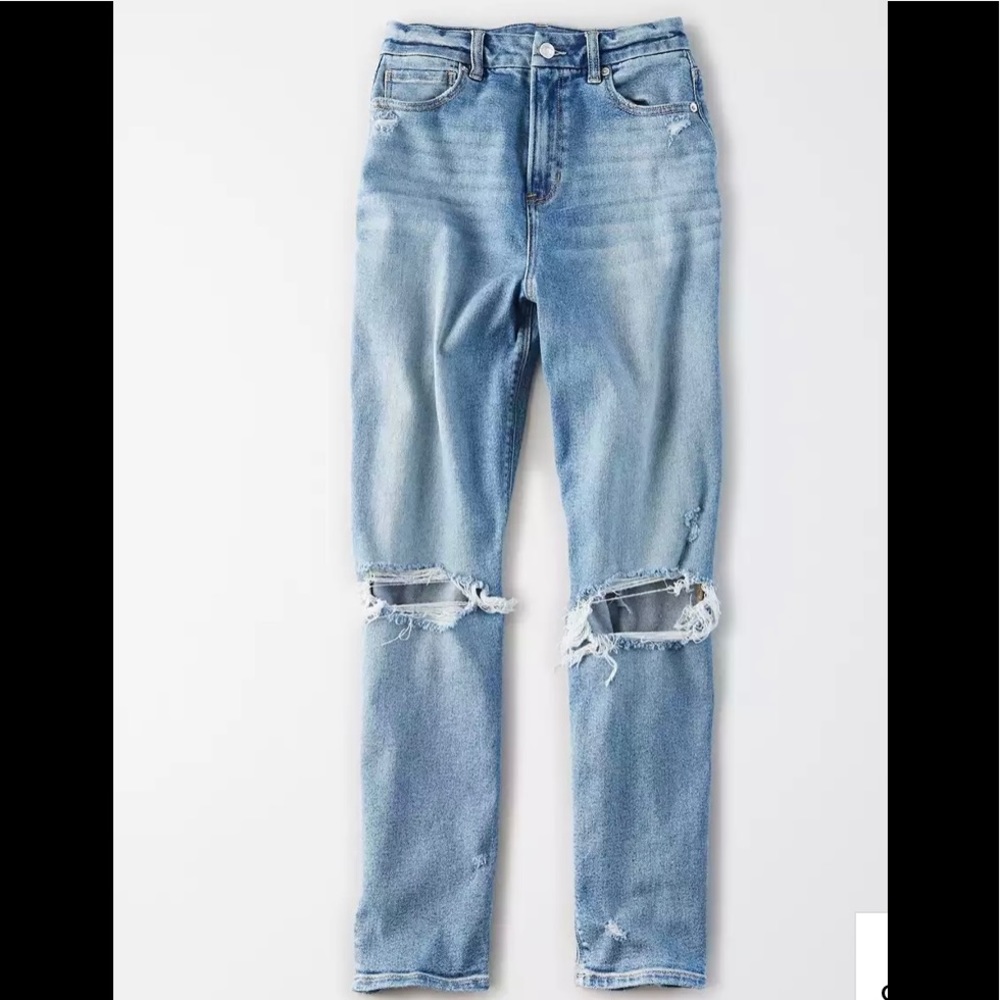 american eagle mom jeans size 2